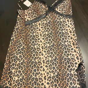 Size 12 silk slip with lace edges and tags - NEW